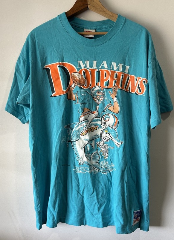 Vintage Miami Dolphins Nutmeg Jack Davis 1988 Men’s Sz XL, Great Graphics