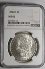 1888 O Morgan Silver Dollar NGC MS63 #169