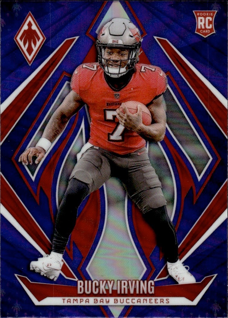 Bucky Irving 2024 Panini Phoenix #166 RC Purple Tampa Bay Buccaneers