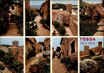 Tossa de Mar Costa Brava vintage postcard b926