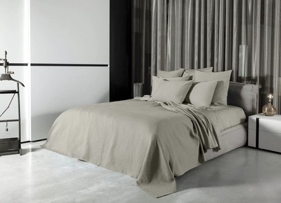 SIGNORIA di Firenze Olivia BEIGE King Diamond Quilted Coverlet / Blanket