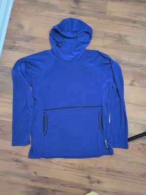 Melanzana Micro Grid Hoodie Men s Size Medium purple Outdoors Camping MARKED