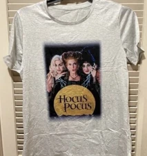 Womens Size XL Hocus Pocus Gray Graphic T-Shirt NWOT