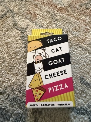 Taco Cat Goat Cheese Pizza Card Game, New And Sealed