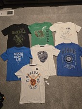 Gap Kids T Shirt Athletic Top Lot Size L 10/12 Baseball Basketball Football