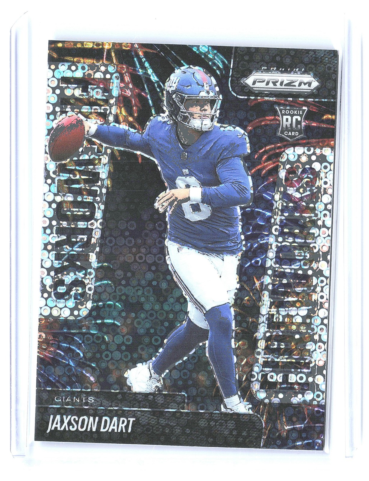 2025 Panini Prizm #6 Jaxson Dart Fireworks No Huddle
