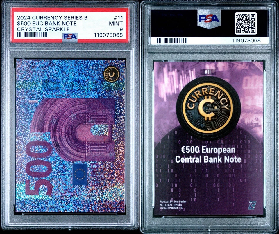 Cardsmiths Currency Series 3 - 500 European Central Bank Crystal Sparkle PSA 9 - Image 2 of 2