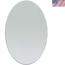 4 x 6 Inch Oval Mosaic Mirror Tiles Unpolished Glass for Crafts Decor