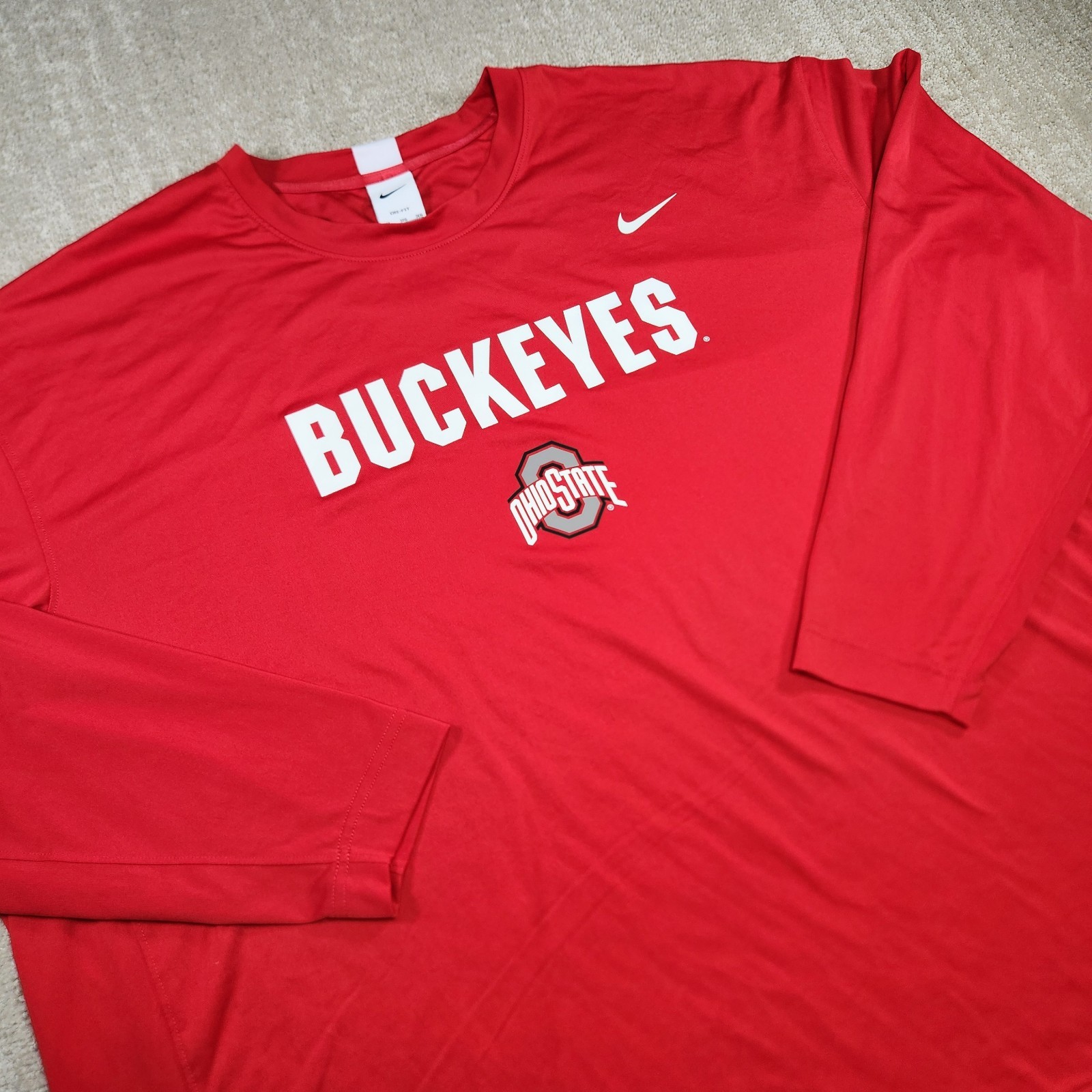 Ohio State Buckeyes Shirt Men 3XL Team Issue Nike Dri Fit Legend Red Performance