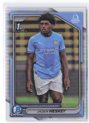 2024-25 Topps Chrome UCC Youth League 1st  Bowman Jaden Heskey Man City