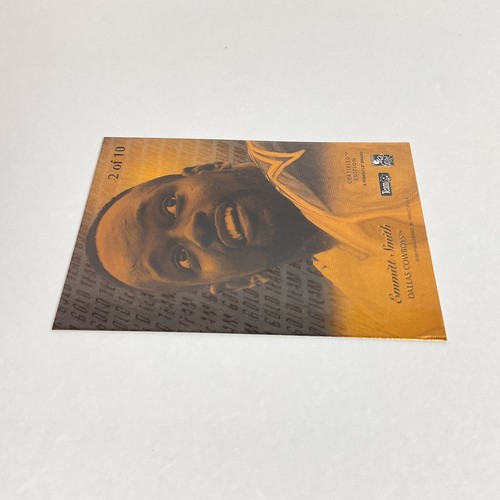 Rare- Gold Team-Emmitt Smith- Dallas Cowboys- 1995 Pinnacle Select Certified - Picture 12 of 14