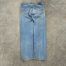Vintage 80s Levi s 505 Orange Tab USA Made 20505-0217 Jeans 32x30 Distress Fade