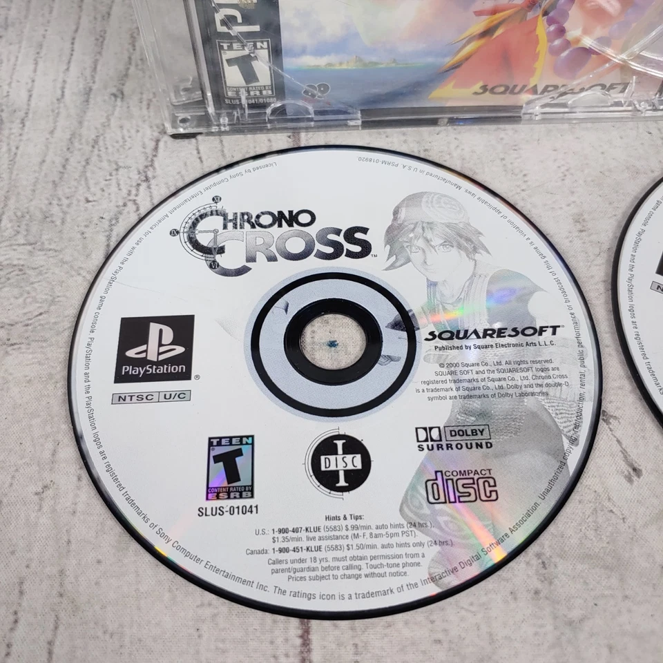 NO ARTWORK - Chrono Cross Sony PlayStation 1 PS1 - MANUAL + DISCS ONLY - Tested - Image 4 of 4