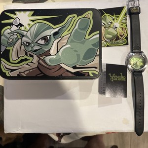 Fossil Star Wars Watch Yoda Jedi Master Black Leather LI2518 NEW!!! #959 of 2000