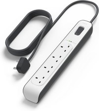 Belkin 4 Way/4 Plug 2 M Surge Protection Extension Lead Strip, White