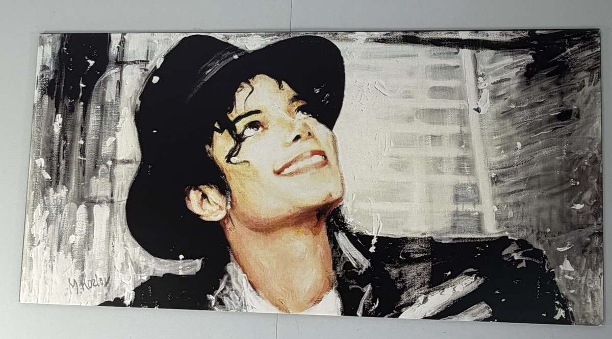 Michael Jackson Time Art Gallery London Painting Print Wall Art