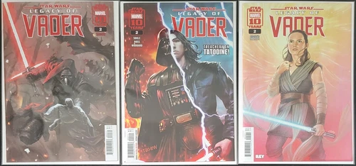 Star Wars: Legacy of Vader #2 Lot of 3 Standard Covers, NM/Better 