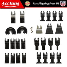 Universal Wood Metal Oscillating Multitool Quick Release Saw Blades 29PCS USA