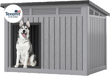 Large Dog House for Indoor  Outdoor - Weatherproof  Removable Roof, Fits Small