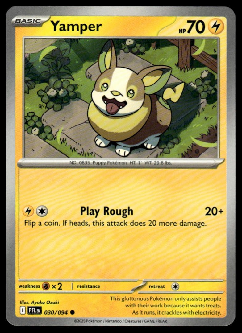 Pokemon Phantasmal Flames #030/094 Yamper