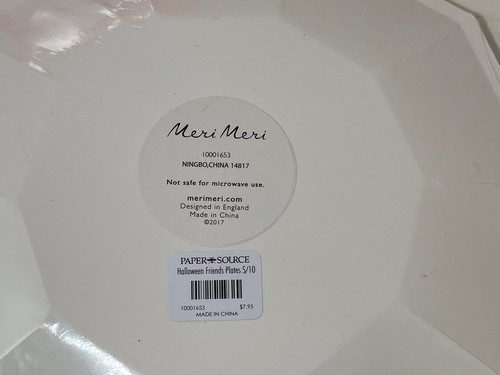 Meri Meri Halloween Paper Plates 9 Inch Three Sets of 10 Plates New - Picture 14 of 16