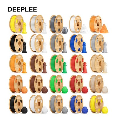 【Kaufe 5 Zahl 4】DEEPLEE 1KG 3D Drucker Filament 1,75mm PLA PETG PLA Matt ABS ASA