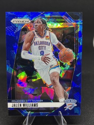 2024-25 Panini Prizm Blue Ice Prizm /125 Jalen Williams #65 OKC Thunder