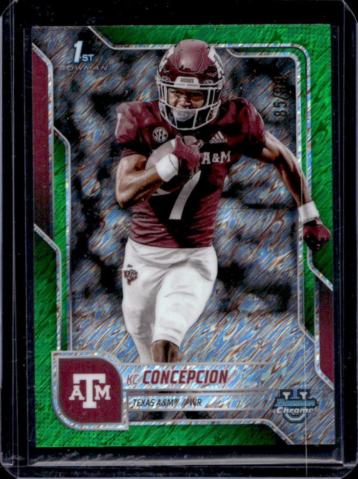 2025 Bowman Chrome U KC Concepcion Green Shimmer Refractor 1st #85/99