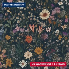 Peel and Stick Wallpaper Vintage Floral Contact Paper 17.3" x 78.7" Wall Paper R