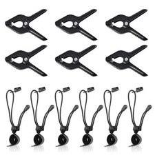Heavy Duty Spring Clamps and Background Clips for Muslin Backdrop, Photo Stud...