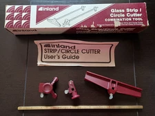 Inland Glass Strip / Circle Cutter Combination Tool with Brass Rod