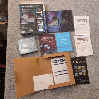 Vintage Wing Commander: Prophecy PC, 1997, CD Rom Big Box -3 CDs Complete 90s