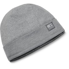 New Under Armour Men ColdGear Infrared Fleece Beanie Pitch Grey Cuff Hat OSFM