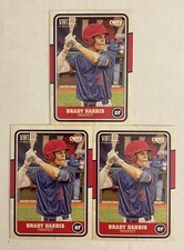 (3) Brady Harris 2025 Onyx Vintage #OVBRHA Baseball Cards MLB DRAFT PROSPECT!!!