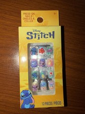 Disney Stitch Press-on Nails For Kids Ages 6+ 12pcs Townley