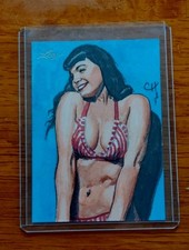 2014 Leaf Bettie Page Collection Artist Sketch Card 1/1 by Chris Henderson #1