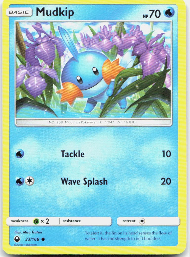 Mudkip 33/168 Common Celestial Storm Pokemon LP