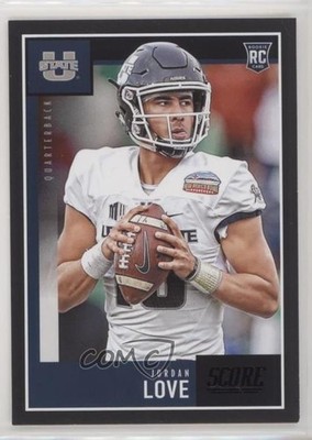 2020 Score Rookies Black Jordan Love #361 0e34