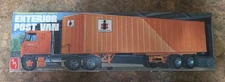 AMT Fruehauf 40' Exterior Post Van Model Kit 1/25 Scale T524.USED. parts/pcs