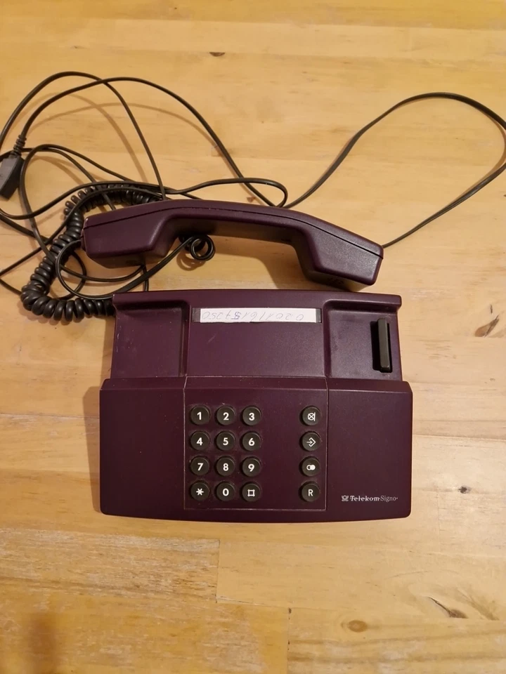 Telefon Schnurgebunden retro Telekom Signo lila - Bild 2 von 4