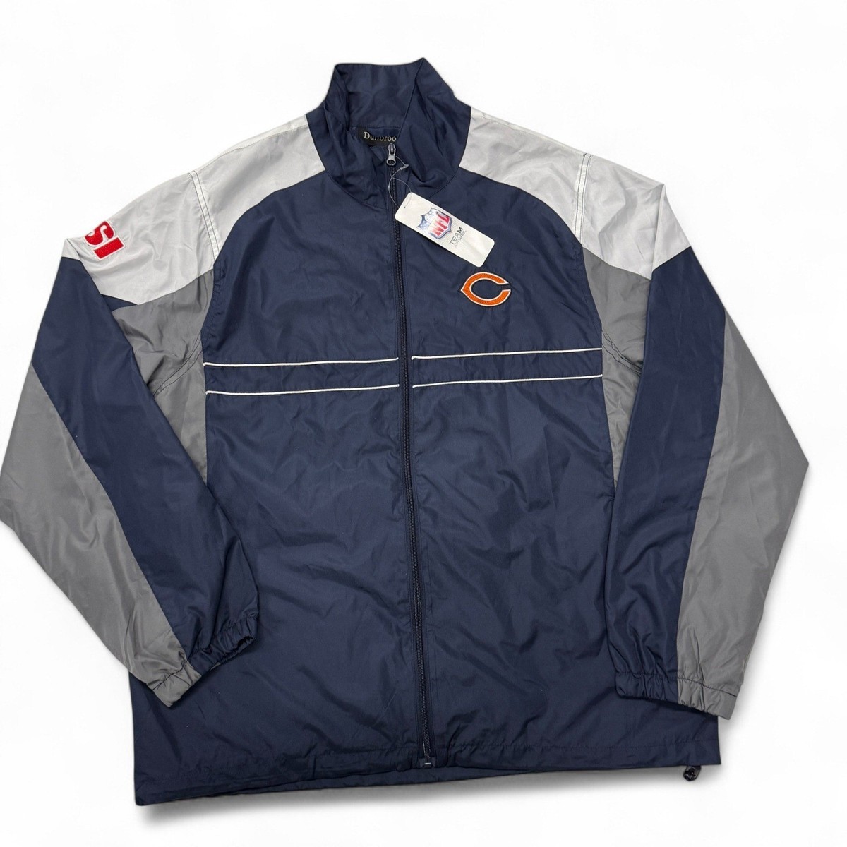 Dunbrooke Chicago Bears NFL Team Apparel Windbreaker Jacket Mens