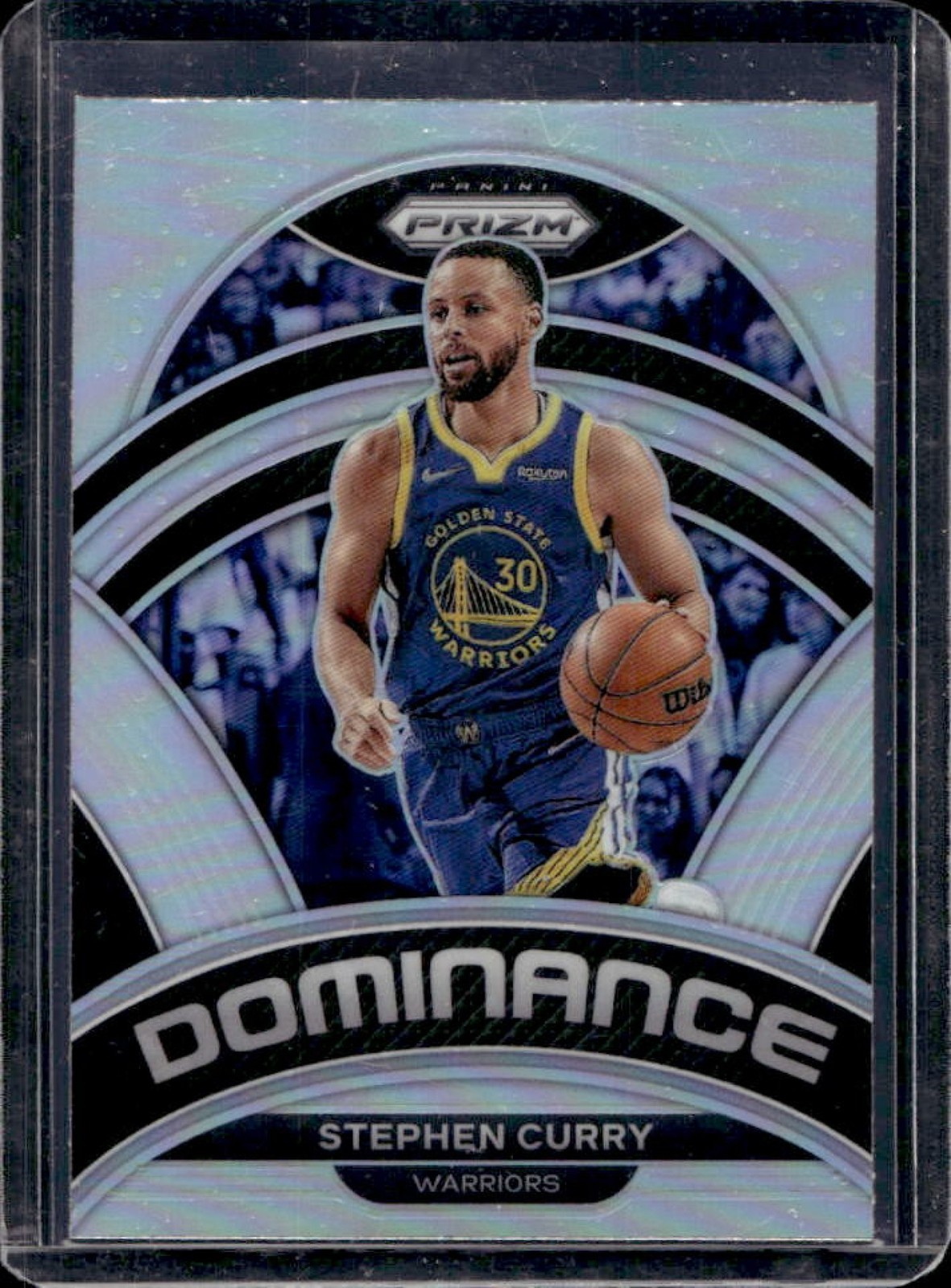 2022-23 Prizm Stephen Curry Dominance Prizm Silver #23 Warriors