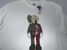 KAWS x Uniqlo Flayed Tee (US Sizing) White - Size XXL - Brand New!