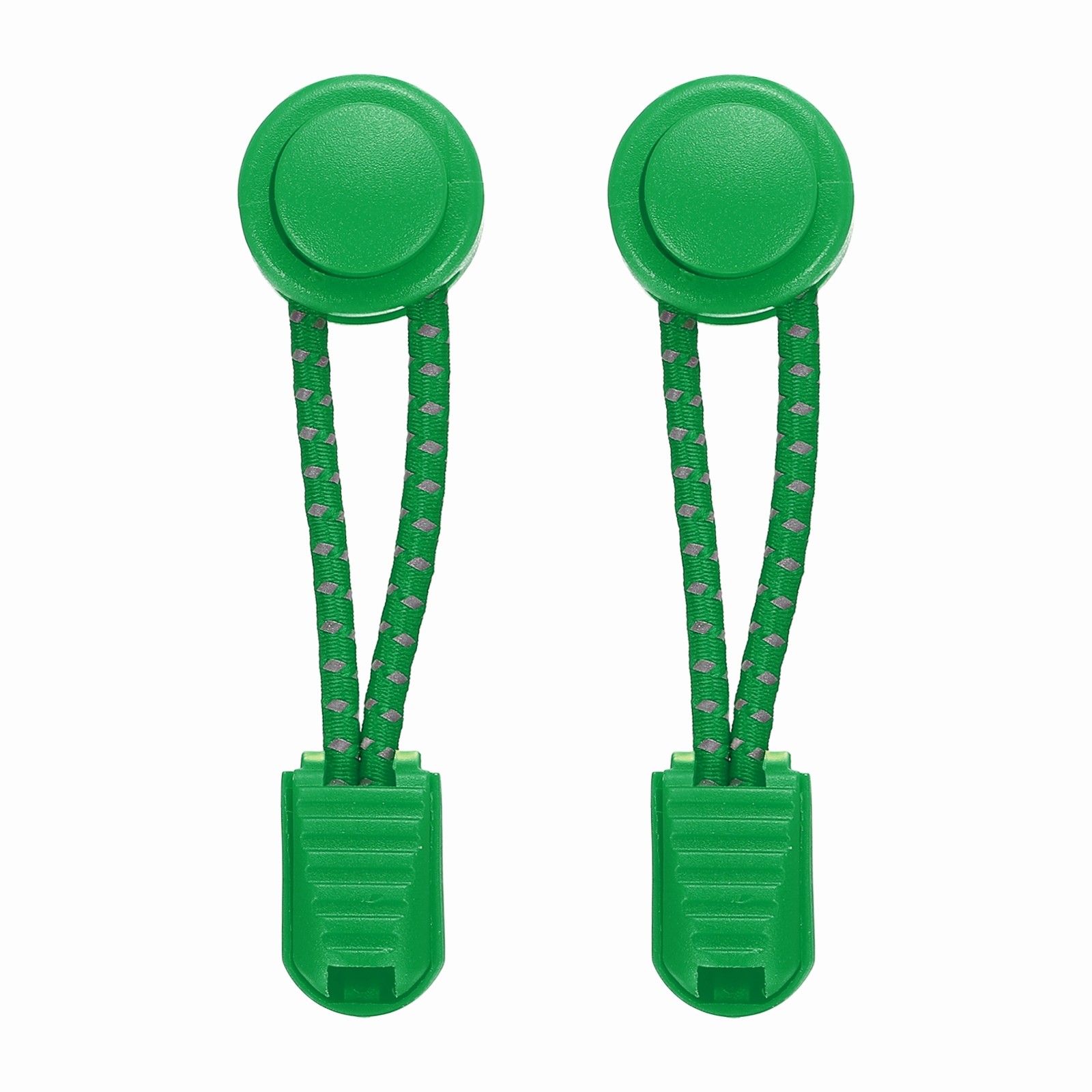 APL 2 Pezzi Lacci Elastici per Scarpe Senza Lacci per Scarpe per Adulti Punto Riflettente Verde Chiaro