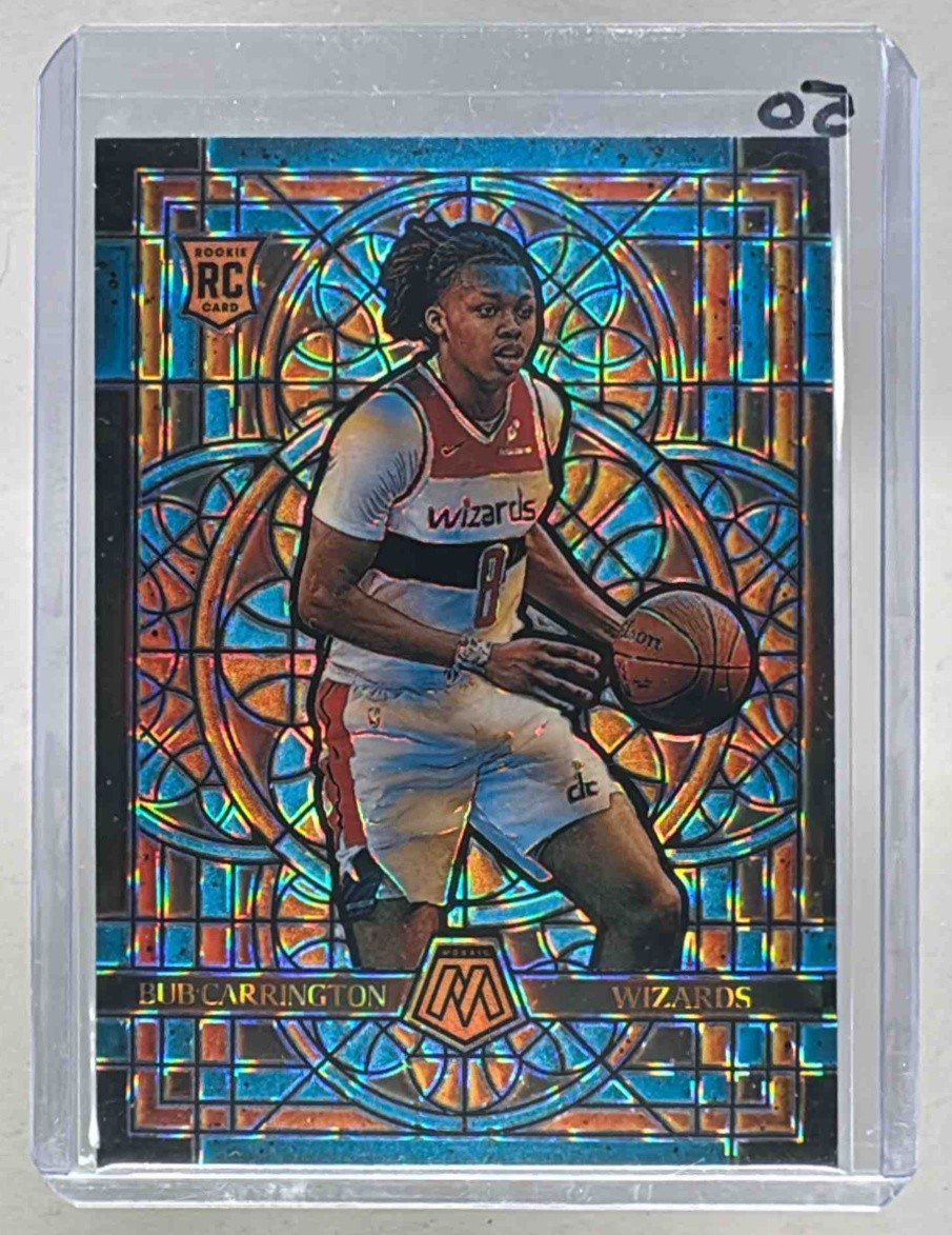 Bub Carrington 2024 Panini Mosaic #3 Stained Glass Rookie RC SP