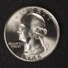 1946 *S* WASHINGTON SLVER QUARTER DOLLAR **NICE UNC COIN** FREE SHIPPING! C3603