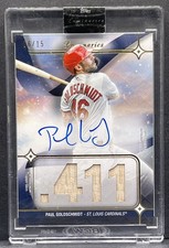 2023 Topps Luminaries - Paul Goldschmidt -Hit Kings Game-Used Bat Relic AUTO /15