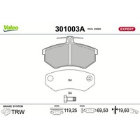 Valeo BremsbelÄGe Satz Vorne Passend FüR Audi 200 80 90 A4 Cabriolet Coupe VW CO