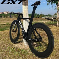 BXT Full Carbon Track Bike Fixie Fixed Gear Single Speed 49/51/54/57/60cm