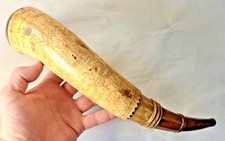 1774 Engraved Powder Horn Niclous Seeger Whitehall PA Revolutionary War Era